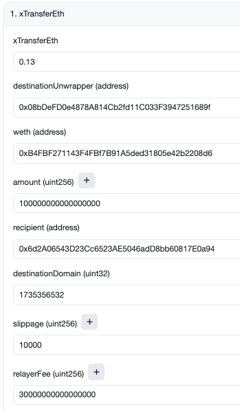 etherscan xTransferETh